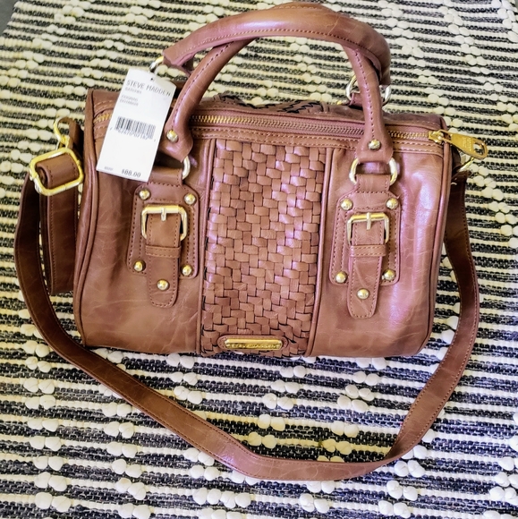 Steve Madden Handbags - Steve Madden Satchel Cognac NWT